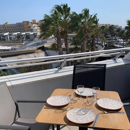 583 Grand 2 Pers Port Ambonne Terrasse Апартаменты Агд